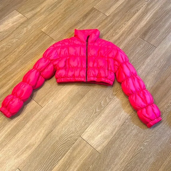 Bershka Jackets Coats Fullzip Puffer Short Jacket M Poshmark